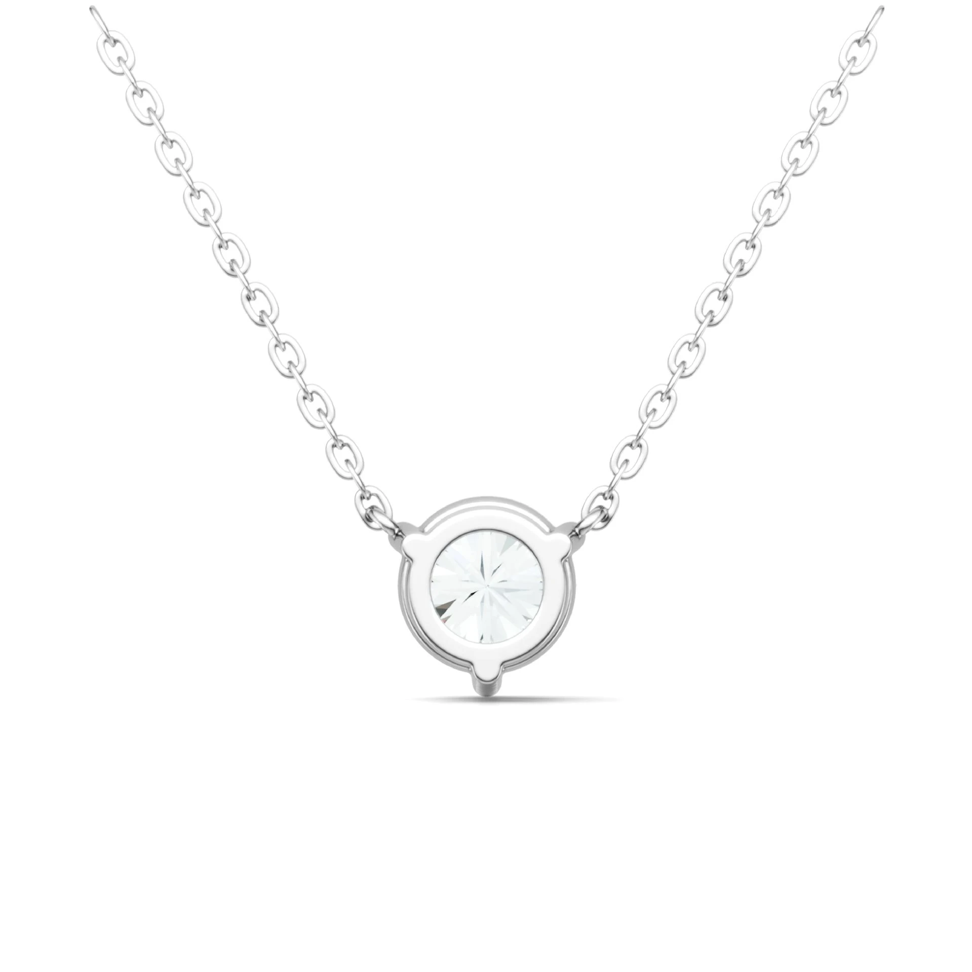 Milagro – Collar con colgante de moissanita elegante en plata S925