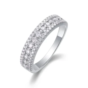 Elegancia única – Anillo de moissanita en plata S925 estilo lujo discreto para aniversario