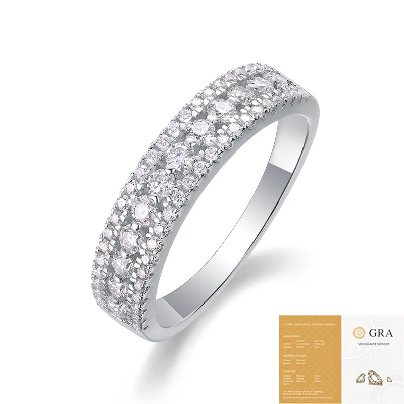 Elegancia única – Anillo de moissanita en plata S925 estilo lujo discreto para aniversario