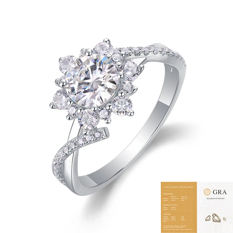 Elegancia atemporal – Anillo S925 con moissanita para cumpleaños