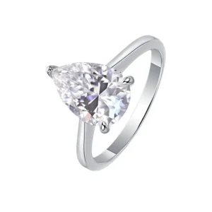 Estilo premium – Anillo ligero de moissanita en plata S925