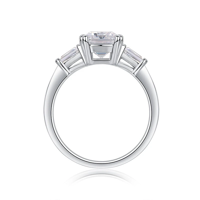 Belleza infinita – Anillo de moissanita en plata S925 para cumpleaños