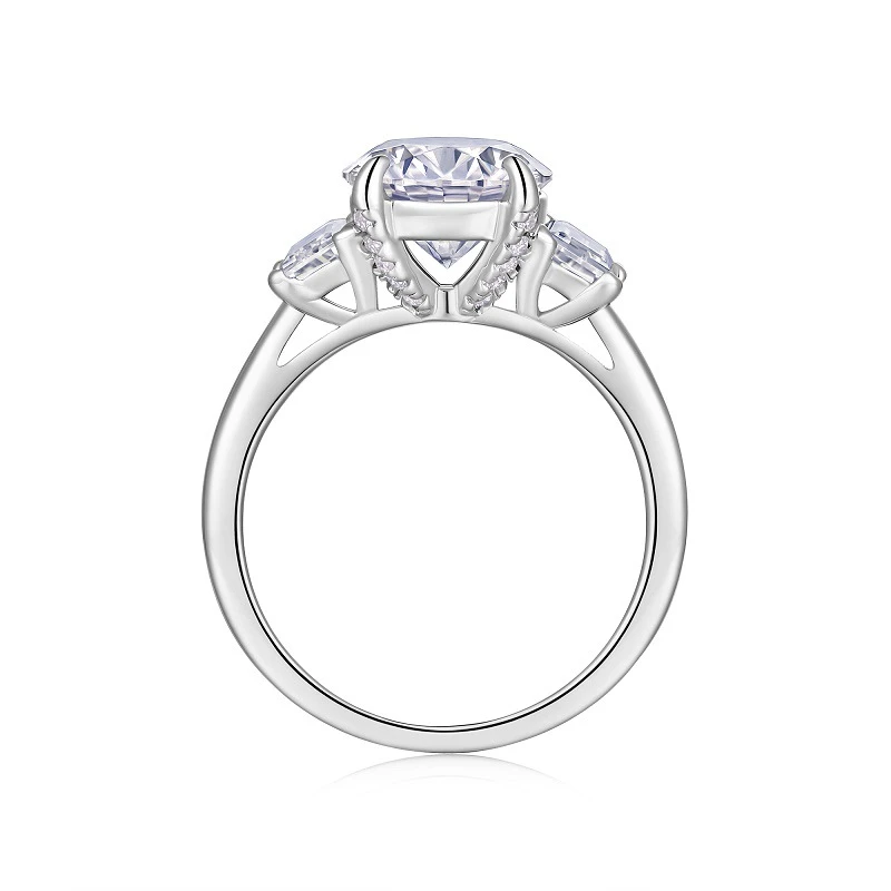 Reflejo eterno – Anillo de moissanita S925 para aniversario de boda