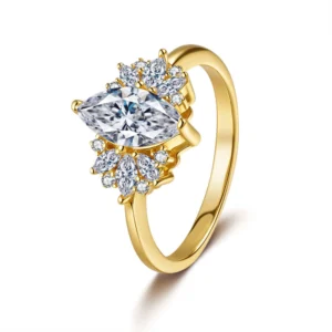 Anillo de compromiso 1CT con rombo de Moissanita, versión japonesa y coreana, diseño minimalista, anillo de plata pura S925, versátil y fácil de combinar